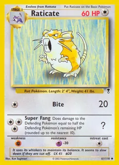 Raticate, Legendary Collection, n° 61