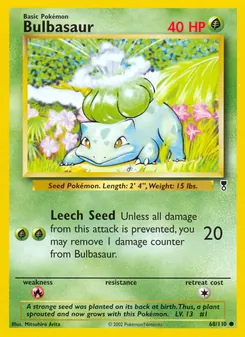 Bulbasaur, Legendary Collection, n° 68