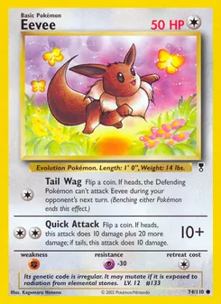 Eevee, Legendary Collection, n° 74