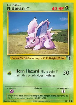 Nidoran ♂, Legendary Collection, n° 83