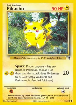 Pikachu, Legendary Collection, n° 86
