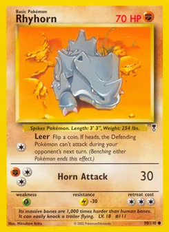 Rhyhorn, Legendary Collection, n° 90