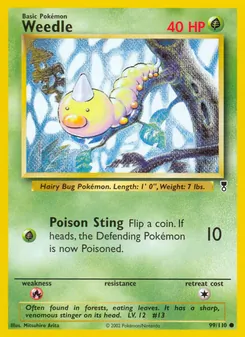 Weedle, Legendary Collection, n° 99