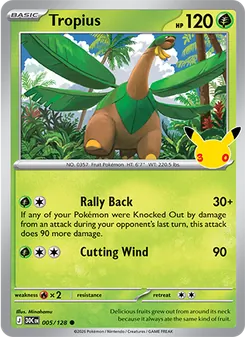 Tropius, 30th Celebration, no. 005