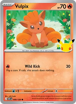 Vulpix, 30th Celebration, no. 009