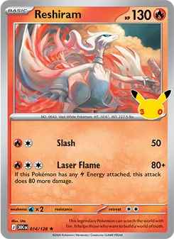 Reshiram, 30th Celebration, no. 014