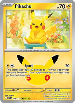 Pikachu, 30th Celebration, no. 025