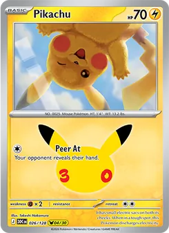 Pikachu, 30th Celebration, no. 026