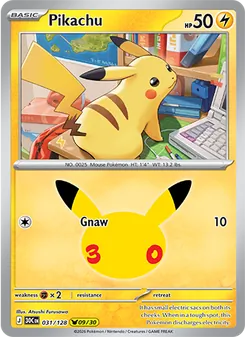 Pikachu, 30th Celebration, no. 031
