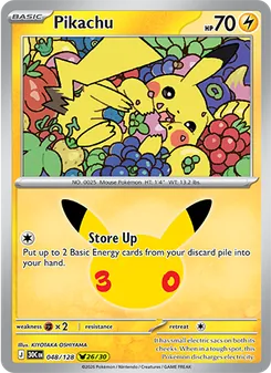 Pikachu, 30th Celebration, no. 048