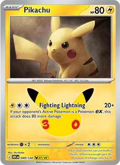 Pikachu, 30th Celebration, no. 049