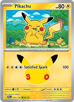 Pikachu, 30th Celebration, no. 050