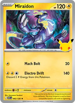 Miraidon, 30th Celebration, no. 062