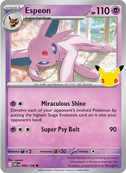 Espeon, 30th Celebration, no. 069