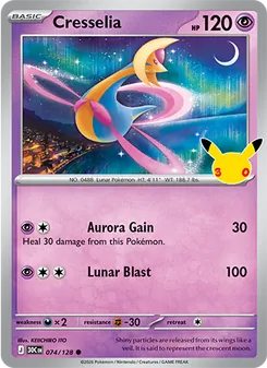 Cresselia, 30th Celebration, no. 074