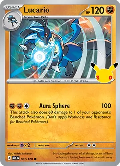 Lucario, 30th Celebration, no. 083