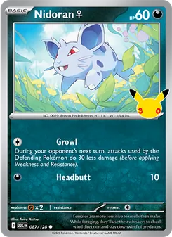 Nidoran♀, 30th Celebration, no. 087