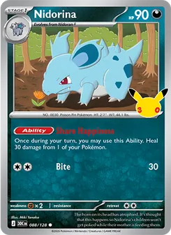 Nidorina, 30th Celebration, no. 088