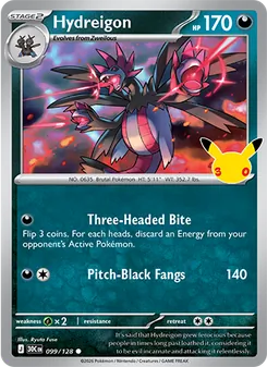 Hydreigon, 30th Celebration, no. 099