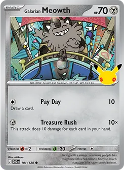 Galarian Meowth, 30th Celebration, no. 101