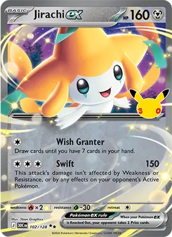 Jirachi ex, 30th Celebration, no. 102