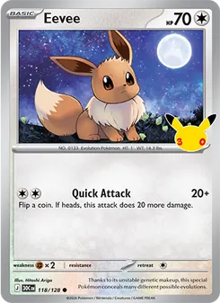 Eevee, 30th Celebration, no. 118