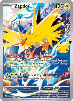 Zapdos, 30th Celebration, no. 133
