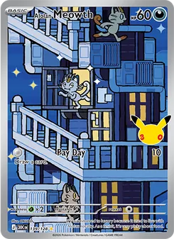 Alolan Meowth, 30th Celebration, no. 139