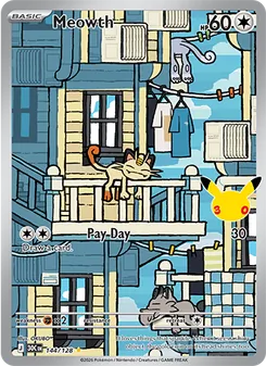 Meowth, 30th Celebration, no. 144