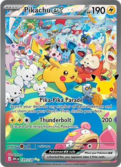 Pikachu ex, 30th Celebration, no. 149
