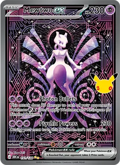 Mewtwo ex, 30th Celebration, no. 151