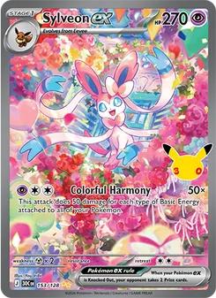 Sylveon ex, 30th Celebration, no. 153