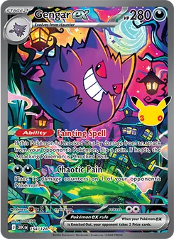 Gengar ex, 30th Celebration, no. 154