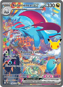 Salamence ex, 30th Celebration, no. 156