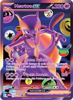 Mewtwo ex, 30th Celebration, no. 157