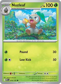 Nuzleaf, Mega Evolution, no. 014