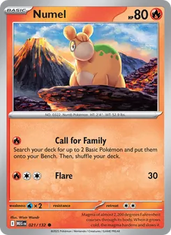 Numel, Mega Evolution, no. 021