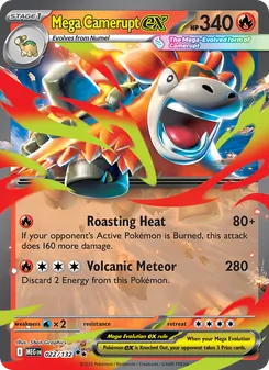 Mega Camerupt ex, Mega Evolution, no. 022