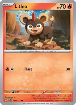 Litleo, Mega Evolution, no. 023