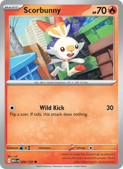 Scorbunny, Mega Evolution, no. 026