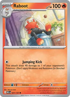 Raboot, Mega Evolution, no. 027