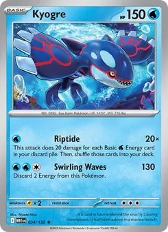 Kyogre, Mega Evolution, no. 034