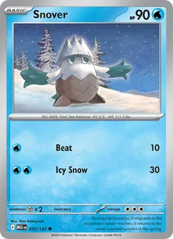 Snover, Mega Evolution, no. 035
