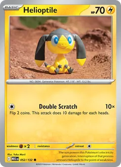 Helioptile, Mega Evolution, no. 052