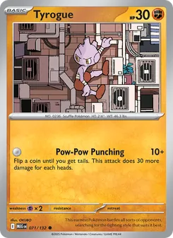 Tyrogue, Mega Evolution, no. 071
