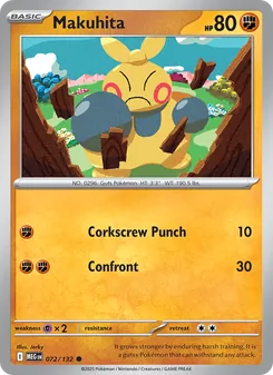 Makuhita, Mega Evolution, no. 072