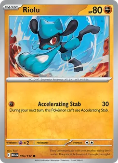 Riolu, Mega Evolution, no. 076