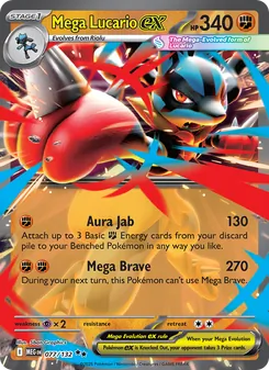 Mega Lucario ex, Mega Evolution, no. 077