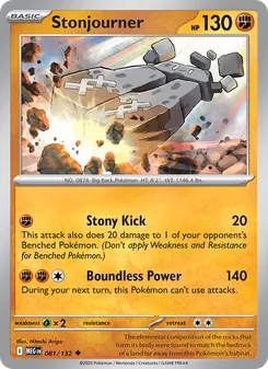 Stonjourner, Mega Evolution, no. 081