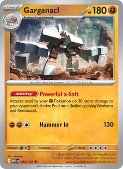 Garganacl, Mega Evolution, no. 084